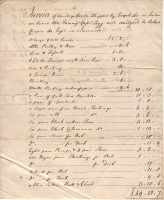 1769 Invoice re goods to Jamaica from Joseph Lee 1